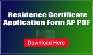 Residence Certificate Application Form AP pdf